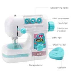 Niños simulación máquina de coser juguete mini muebles juguete aprendizaje  educativo diseño ropa juguetes creativos regalos para niñas niños
