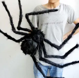 55% korting voor feest Halloween decoratie Zwart Spider Haunted House Prop Indoor Outdoor Giant 3 Size 30cm 50cm 75cm 20 stks