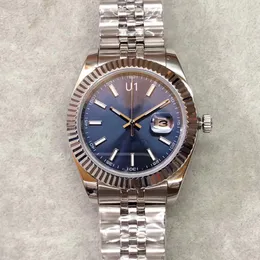 St9 Steel Blue Chile Fled Bezel Watch 41 mm Automatyczne mechianie na rękę zegarek na rękę