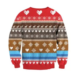 Mens 3D Funny Ugly Christmas Sweater for Men and Women