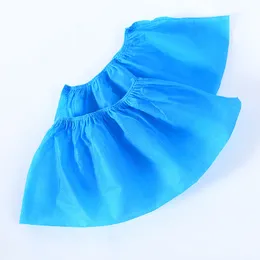 US Stock Disposable Shoe Covers Indoor Cleaning Floor Non-Woven Fabric Overshoes Boot Non-slip Odor-proof Galosh Prevent Wet Shoes Cover