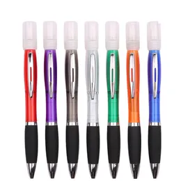 Mini Portable Opryskiwacz Disinfection Pen Metal Clip Pusta Rurka Refillable Perfumy Perfumy Ręcznie Dywitowanie Żel Długopisy Długopisy Prezent 6 Kolory