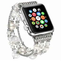 Intelligente Metall-Uhrenarmbänder, leuchtende Birne, für Apple Band 41 mm, 45 mm, 44 mm, 40 mm, 38 mm/42 mm, Damenschmuck, Handgelenk, iWatch 7, 6, 5, 4, 3, 2, 1, verstellbares Armband