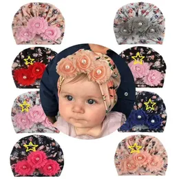 Baby Girls Indian Hats Infant Sun Floral Pearl Caps Kids Outdoor Slouchy Beanies Toddler Printed Skull Caps Enfant Crochet Hats 06 227 U2