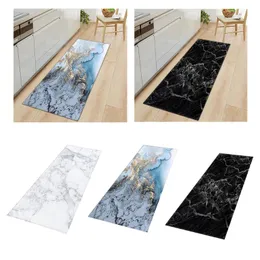 Carpets Rubber Backed Runner Area Rug Marble Effect Floor Mat Carpet For Bathroom