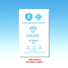 50PCS Smart Phone Frontskärm Pravicy HD Anti-Blue Protective Membrane för filmskärmaskin TPU Hydrogelplåt