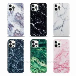 Marmur Kamień Błyszczący Miękki IMD TPU Gel skrzynki na iPhone 13 Telefon13 Pro Max 2021 12 Mini 11 XR XS X 8 7 SE2 Naturalny Granit Rock 360 Pełny telefon