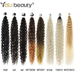 合成キンキーカーリーヘアバンドル28/30/32インチAnjo Plus Hair Bundles Organic Ice Silk Hair for Women 3/6/9pcs by Yaki BeautyFactory Direct