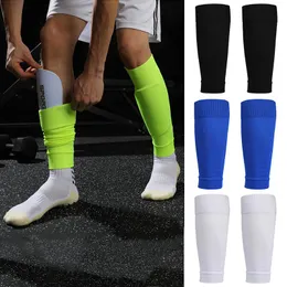 HIGHT Elasticity Soccer Football Shin Guard Vuxna Kids Socks Pads Professionell Legging Shin Training Sport Protective Gear