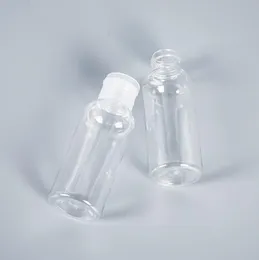 2021 Nya 50PC / Parti 50ml / 100ml Flip Lid Transparenta plastförpackningsflaskor Tätning Vätskevatten Emulsion Tom liten underpackningsflaska