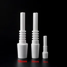 Mini punte di ricambio per unghie in ceramica per fumatori 10mm 14mm 18mm maschio per uso alimentare per kit NC Bong per acqua in vetro Dab Oil Rigs