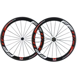 38 / 50 / 60 / 88mm Clincher Carman Wheelset + 현무암 브레이크 표면 탄소 도로 자전거 바퀴가있는 3K 광택