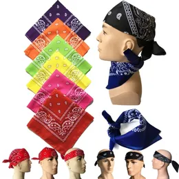 newCycling Mask Handkerchief Magic Anti-UV Headband Cotton Scarf Hip Hop Multifunctional Bandanas Wristband Headscarf mixed color EWD5868