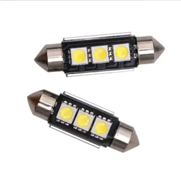 White Canbus LED lights 36mm 39mm 41mm 5050-3smd Free Auto Car Anti-alarm Interior Map Lamp Reading Dome