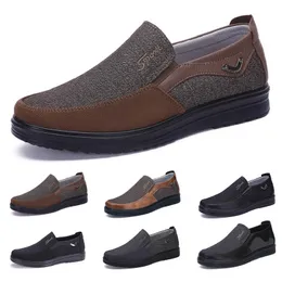 Baixo estilo de negócios de moda homens sapatos confortável respirável preto marrom borgonha dlive café soft flats fundos homens escritório split sneakers 38-44