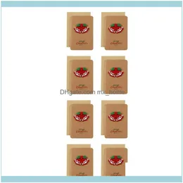 Greeting Event Festive Party Supplies Home & Gardengreeting Cards 8Sets Christmas Card With Envelope 3D Blessing Random Color Style Drop Del