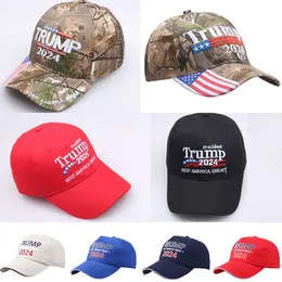 Camo camouflage donald trump 2024 hatt presidentval make hålla amerika bra maga caps usa flagga 3d broderi brev mens sport baseball keps för kvinnor kvinnlig