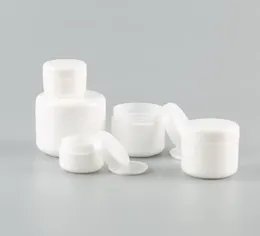 300pcs / mycket vit 50ml krämburk, kosmetisk behållare, 50 g plastflaska, displayflaska, maskburk kosmetisk förpackning sn5193