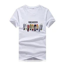 Nieuwe Designer T-shirt Zomer Mens T-shirts Hoge Kwaliteit Mode Tij Schoenen Gedrukt Mannen T-shirt Tee Shirts Tops Mensen T-shirt Meervoudige Kleur