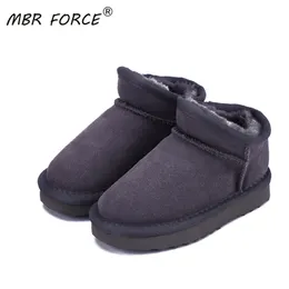 MBR قوة الأطفال أستراليا نمط الكلاسيكية الثلوج أحذية الشتاء الدافئة الجلود الشقق حرب عالية الجودة الفتيات الفتيات الكاحل 210315
