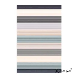Modern konstkontor Japanskt täcke mattor Vattentät för vardagsrum Svartvitt Tyg Mönstrade Färgglada Heminredningsmattor 210301
