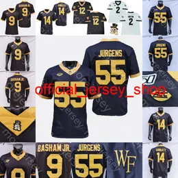 Custom Wake Forest Demon Demon dióculos Jersey Football Jersey NCAA College Carlos Basham Jr. Hartman Beal-Smith Roberson Ellison Christian Turner A.T.