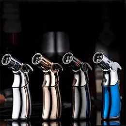 1300C Butane Scorch torch fourfold jet flame torches lighter kitchen lighter Giant Heavy Duty Refillable Micro Culinary smoking pipe lighter