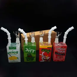 Hitman Glass Dab Oil Rigs Bongs Juice Box Berauschende Shisha-Wasserpfeifen 14-mm-Glasschale