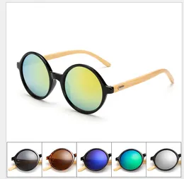 Neue Mode Produkte Männer Frauen Sonnenbrille Bambus Sonnenbrille Retro Vintage Holz Linse Holzrahmen Handgemachte Runde 1527
