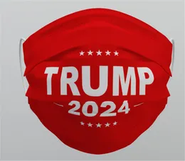 Trump 2024 Máscara facial lavável reutilizável Máscara não-tecida impermeável impermeável à prova de poeira Respirável máscaras de transporte rápido Top Ottie