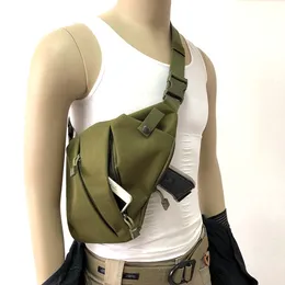 Saco de armazenamento escondido multifuncional tático Saco de arma de armazenamento esquerdo para o ombro de sacos de ombro anti-roubo mochilas táticas 2022