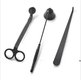 Nytt ljus tillbehör set 3pcs bästa presentpaket med wick trimmer cutter sax bell snuffer wick dipper för ljusälskare ewf5060