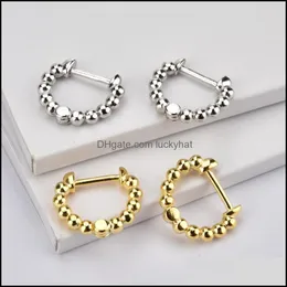 Серьги Hoop Hie Jewelrymiddle Hies Hoops Серьговые клипы круглый кольцо мода Женские мини -петли ювелирные изделия подарки с доставкой 2021 YZ4LK