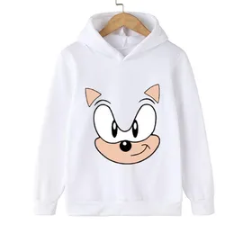 Spring 2022 Sonic Hoodie Boys Hoodies Teens Fall Outerwear Sweatshirts Clothes Kids Long Sleeve