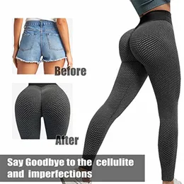 Leggings da palestra per il sudore da donna Senza cuciture Sollevatore di testa Legging sportivo Anticellulite Fitness Push Up Bottino Allenamento Collant a rete 211215