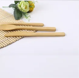 Newest Bamboo knife fork spoon set portable fruit fork 16cm health spoon small Bamboo Tableware Set ZC091