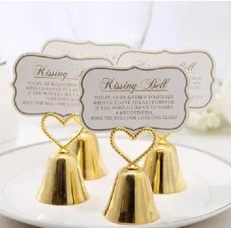 Andere Hochzeitsbevorzugungen 100 PCs Größe 6x34cm Schöne Gold Silber Küsse Bell Place Card Halter Foto Halter Tisch Dekoration Party