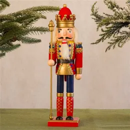 European-style cloth-covered nutcracker soldier puppet Christmas 30CM Christmas wine cabinet set-up decorations abc223 211012