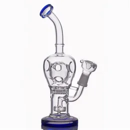 Cam Bongs Matrix Perc Geri Dönüştürü Su Boruları 14.5mm Eklem Fab Yağı Yağı Dab Duş Başlığı PERC Borular Cam Yağ Brülör Boru