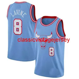 New Zach Lavine Swingman Jersey 8 Cousu Hommes Femmes Maillots de Basketball Jeunesse Taille XS-6XL