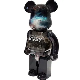 New Qianqiu transparent starry sky moon night Kanagawa new joint will ring violent building block bear trend ornament hand-made children's toy gift 28cm