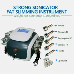 Slimming Machine 7 In 1 3-Polar Rf Skin Care Lllt Lipo Laser 40K Cavitation Loss Weight Machine Derma Microneedle Roller