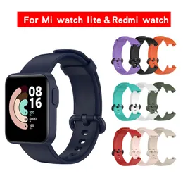 Sport Smart Watch Strap Silikon Ersättningsvaktband för Kvinnor Armbandsband för Xiaomi Redmi Mi Watch Lite Partihandel