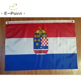 Flagga av Kroatien Slavonien med COA 3 * 5FT (90cm * 150cm) Polyester flagga banner dekoration flygande hem trädgård flagg fest