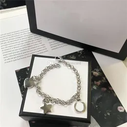 New Style Chain Bracelets Letters Designer Bracelets Bangles High Quality Stamps Printed Women Bangles Charm Bracelets For Girl Gift