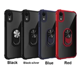 Ringväska till iPhone 12 Pro max 11 xr 6 7 8 Plus Samsung S21 Ultra Magnetic Kickstand New Phone Cover