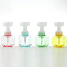 300ml Soap Dispenser Flower Shape Foam Hand Foaming Lotions Shampoo Refillable Cosmetic Pump Bottle