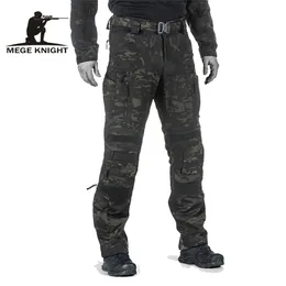 Spodnie Tactical Mege Camouflage Wojskowy Cargo Cargo Combat Spodnie Szerokie Nogi Odzież robocza Pantalon Tactico Hombre Pantaln Trabajo 210715