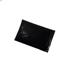 10 * 15cm Resealable Zipper Black Ziplock Saco de Embalagem Plástico Opaco 200 Pçs / Lot aderência Selo Reusável Mercearia PE Armazenamento Baghigh Quatity