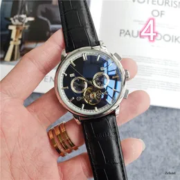Mens Automatic Mechanical Watch With Tourbillon, Stainless Steel